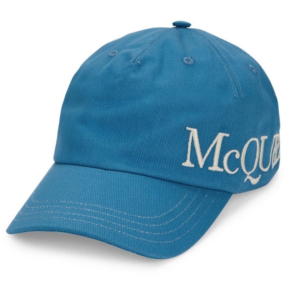Alexander McQueen men’s hat..size large..color lake blue brand new
